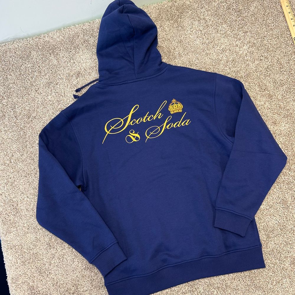 “Scotch & Soda” アートワークプリントフーディ Navy Scotch & Soda Blue Hoodies & Sweatshirts for Men for Sale