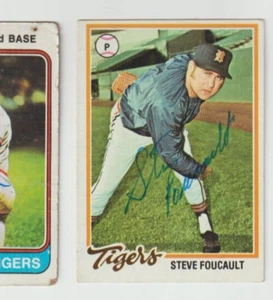 1978 TOPPS STEVE FOUCAULT AUTOGRAPHED SIGNED #68 TIGERS - Picture 1 of 1