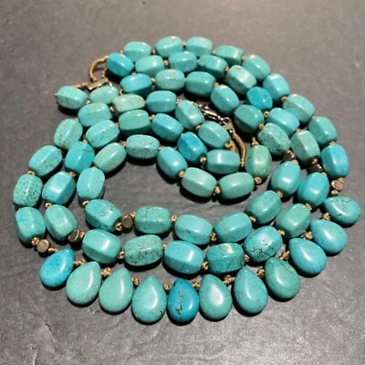 Collar Vintage Silpada 925 Esterlina Howlita Cordón Cuentas Gotas del Océano Foto 1 de 4