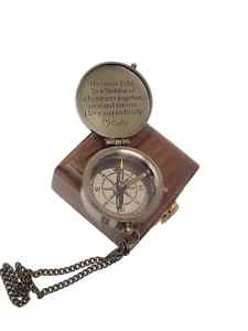 BRÚJULA PERSONALIZADA, brújula náutica, brújula grabada, caja opción lote de 10 - Imagen 1 de 4