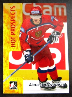 2005-06 ALEXANDER OVECHKIN ITG Hot Prospects Pre-NHL Rookie RC #362 IN THE GAME - Image 1 of 2