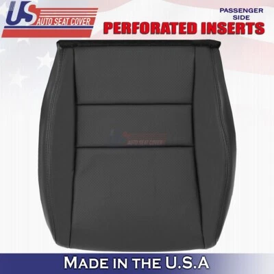 Cubierta de asiento inferior de cuero negra para pasajero Acura TSX 2004 2005 2006 2007 2008 Foto 1 de 4