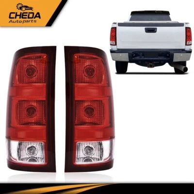 Tail Lights Lamps Pair/Left/Right Fit For 2007-2013 GMC Sierra 1500 2500 3500HD - Image 1 of 4