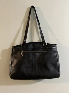 Patricia Nash Tote Black Leather Shoulder Bag - Imagen 1 de 11
