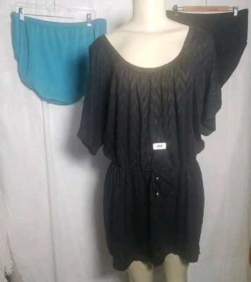 Paquete de pantalones de baño H2 O Wear Hipsters azul y negro 2XLarge encubrimiento adicional Foto 1 de 4