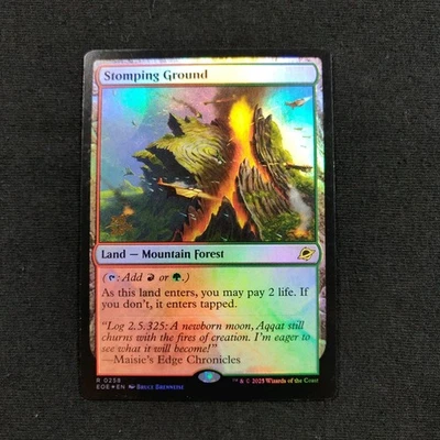 Rhett Stomping Ground: Foil Prerelease Edge Of Eternities Mtg TCG Card LP - Image 1 of 2