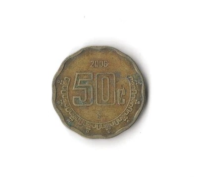 2006 Mexico - 50 Centavos - 161 - Aluminum Bronze - 4.3g - Image 1 of 2
