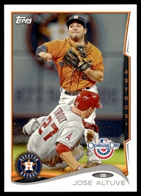 2014 Topps Opening Day #98 Jose Altuve - Houston Astros - Image 1 of 2