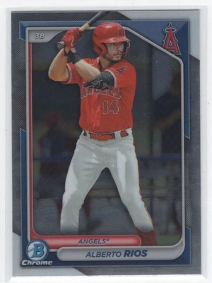 2024 Bowman Chrome Prospects Alberto Rios Los Angeles Angels #BCP-98 - Image 1 of 2