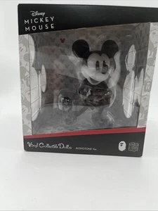 MEDICOM TOY VCD BAPE DISNEY MICKEY MOUSE VERSIÓN MONÓTONA FIGURA DE VINILO NUEVO - Imagen 1 de 6