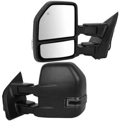 Pair Tow Mirrors For 2015-2020 Ford F150 F-150 Power Heated Signal Temp Sensor - Image 1 of 4