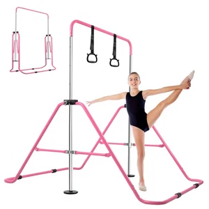 Gymnastics Bars Kids Kip Junior Training Bars Adjustable Folding Horizontal Bars - Picture 1 of 7