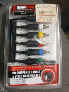 Brand New Gamestop HD Audio & Video Cable Xbox 360 & Xbox Playstation 2, 3 Wii - Picture 1 of 7