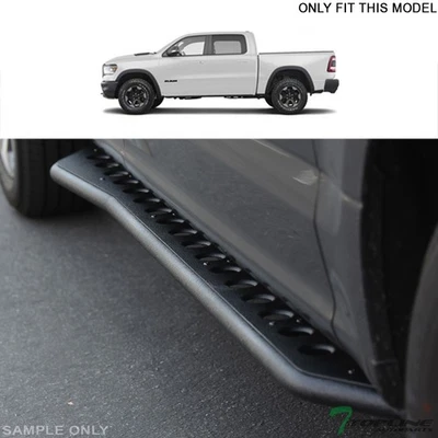 Topline For 2019-2023 Dodge Ram 1500 Crew Rock Slider Step Bars - Textured Black - Image 1 of 4