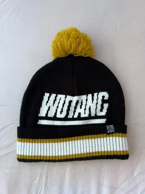 VTG Y2K Wu Tang Brand Limited Beanie Hat Pom Ski Black/Gold GZA RZA Raekwon - Image 1 of 4