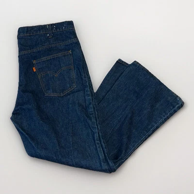 Jeans Vintage Levi’s 646-0217 Denim Azul Pestaña Naranja Hechos en EE. UU. Talla 40x30 Foto 1 de 4