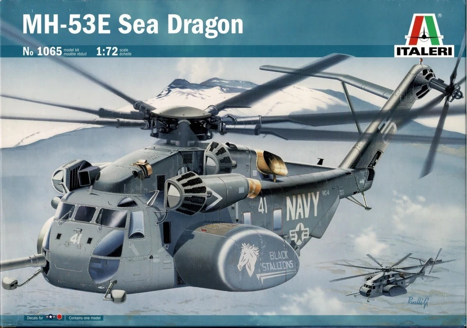 1/72 ITALERI 1065; Sikorsky CH-53E SEA DRAGON  US NAVY HC-4 BLACK STALLIONS - Image 1 of 1