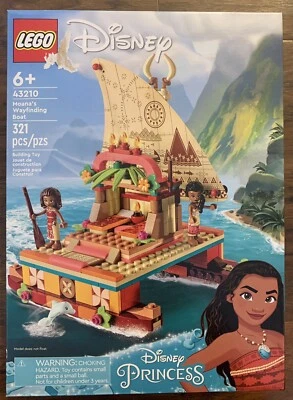 LEGO Disney Moana's Wayfinding Boat 43210 Set Brand New 321 pcs - Image 1 of 4