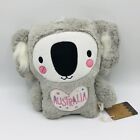 Earth Nymph 9" Koala Plush Kelly Koala Hugs Australia Nwt Pink Heart