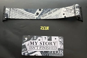 Zox iWatch Band MY STORY ISNT FINISHED YET *Newspaper* - Picture 1 of 3