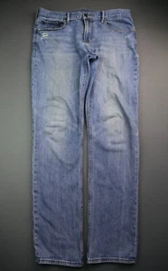 Men's 2016 Old Navy Jeans Slim Light 5 Pocket Distressed Size 34x34 (Msr 34x32) - Imagen 1 de 9