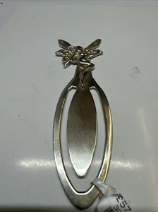 Solid Silver Fairy Bookmark.hallmarked.Christening Or Gift - Picture 1 of 7