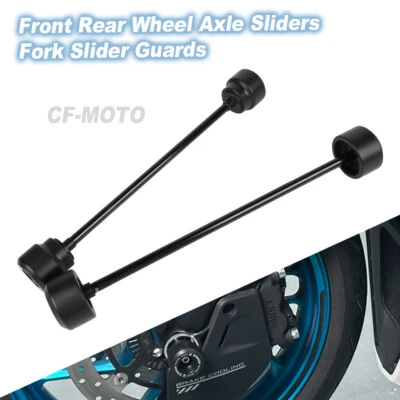 Protectores deslizantes de horquilla de eje de rueda delantera trasera para CF-MOTO 675SS 675SR 675SR-R Foto 1 de 4
