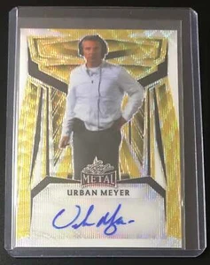 2023 Leaf Metal Auto Gold Wave Urban Meyer 1/1 - Picture 1 of 2
