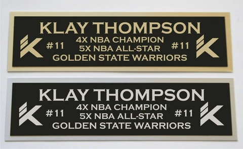 Klay Thompson nameplate for signed autographed basketball photo jersey or case Cover