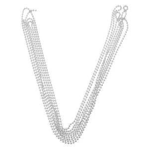 3 Meter Perlen Glieder Kopf Kette mit Verbinder Edelstahl Kugel - Bild 1 von 12