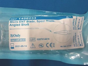 Caja de 5 cuchillas Medtronic 1458233 Micro ENT hoja de lanza miringotomía otológica - Imagen 1 de 1