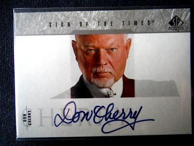2003-04 UD SP Authentic SOTT AUTOgraph ** DON CHERRY ** SP Boston COACH 2004 UD - Image 1 of 2