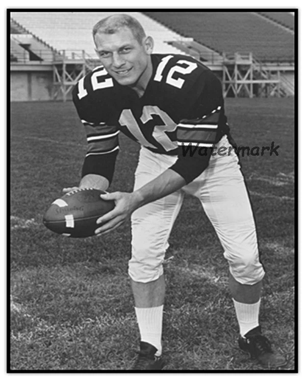 Foto CFL 1960 HOFer Russ Jackson Ottawa Rough Riders blanco y negro 8 X 10  Foto 1 de 1