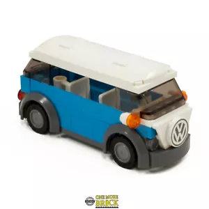 Blue Camper Van | VW Classic style holiday camper | Kit Made With Real LEGO - Picture 1 of 3