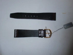 Correa de reloj de cuero marrón de 20 mm de ancho 8" de largo * Cierre de acero inoxidable #HB -199 - Imagen 1 de 9