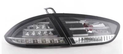 Fari Fanali tuning posteriori a LED Leon 1P1 2009-> Neri trasparente - Immagine 1 di 4