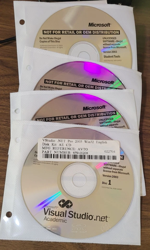 Microsoft Visual Studio.net Academic Version 2003 - Image 1 of 1