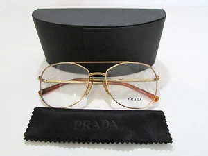 Prada VPRA58 5AK-101 Gold Brille Rx-Able Gestell 54 mm - Bild 1 von 2
