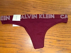 NWT Calvin Klein  Women’s (Small)  Ultimate Cotton Thong Panty - QD3636-601 - Picture 1 of 5