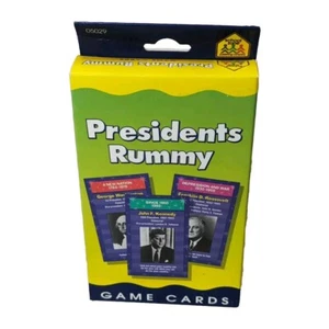 Juego completo de cartas históricas educativas de colección Presidents Rummy o Flash Cards RARO - Imagen 1 de 9