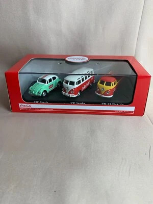 VOLKSWAGEN "COCA-COLA" GIFT SET OF 3 PIECES 1/72 DIECAST MODELS BY MCC - Image 1 of 4