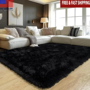 Fluffy Shaggy Area Rug 5x7 Ft Soft Plush Non-Slip Washable Carpet Modern Decor - Picture 1 of 7