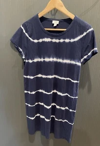 Camiseta Vestido J Crew Mediano Tie Dye Playa Informal Atlético Mujeres Deportivo Algodón - Imagen 1 de 5