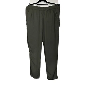 Pantalón informal para mujer H&M cintura elástica oliva talla 16 - Imagen 1 de 2