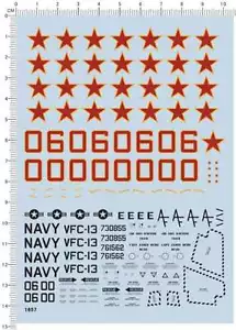 Super detalle hasta USN F-5 Tiger VFC-13 Taxis NAS Fallon Fighter Model Kit Calcomanía - Imagen 1 de 1