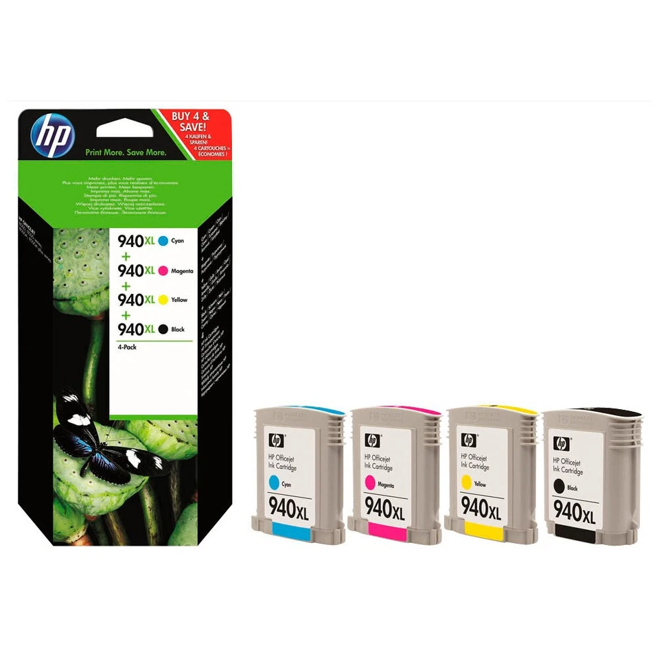 original HP 940XL C2N93AE C4906AE C4907AE C4908AE C4909AE Set Satz Multipack - Bild 1 von 1