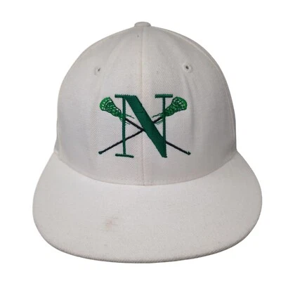 Gate 77 Fitted Hat White Size 7 1/4 Lightweight Embroidered 6 Panel Lids - Image 1 of 4
