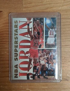 MICHAEL JORDAN 1993 94 FLEER NBA SUPERSTARS #7 MJ Insert Chicago Bulls - Picture 1 of 2