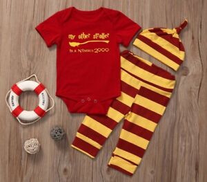 Harry Potter baby toddler bodysuit pants set girl boy clothes outfit fashion