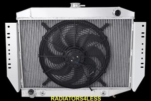 CHAMPION 3 ROW ALUMINUM RADIATOR 16" FANS 72-79 JEEP CHEROKEE WAGONEER J-SERIES - Bild 1 von 4